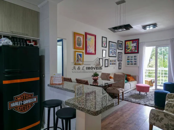 Apartamento à venda Campos do Jordão – lareira, varanda, 1 suíte