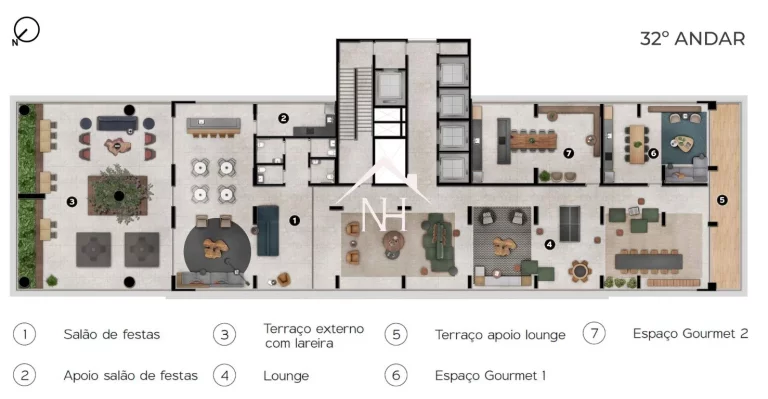 Imagem Studio de 32m no Brooklin c/ dormitório integrado a varanda,espaço gourmet,piscinas,salão de jogos,fitness,bicicletário,sauna,lavanderia,spa,sauna