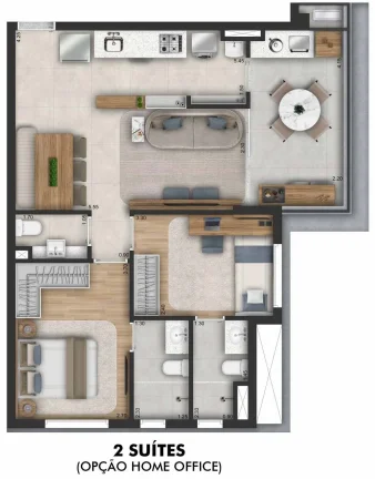 Imagem Apartamento Vila Romana - 67M², 2 Dorms, 2 Suítes, 1 Vaga.