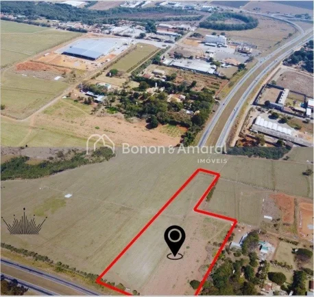 Imagem Venda , área Industrial ou Comercial em Jaguariuna !!
Área com 140,00 metros de frente para a rodo...