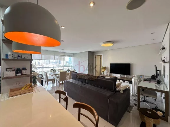 Apartamento mobiliado com 1 dormitório suíte à venda no Brooklin