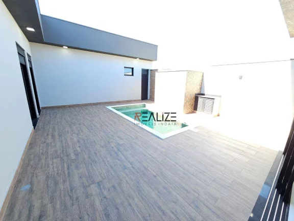 Imagem Casa térrea com 3 suítes e escritório à venda, 198 m² por R$ 2.100.000 - Condomínio Dona Maria Cândida - Indaiatuba/SP