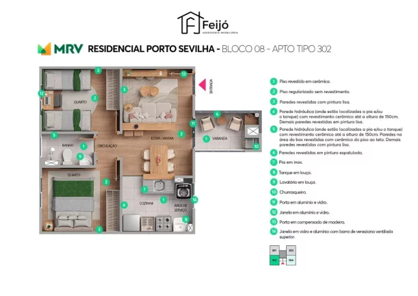 Imagem Apartamentos 2 dorm. na Protásio Alves com opção de sacada e churrasqueira