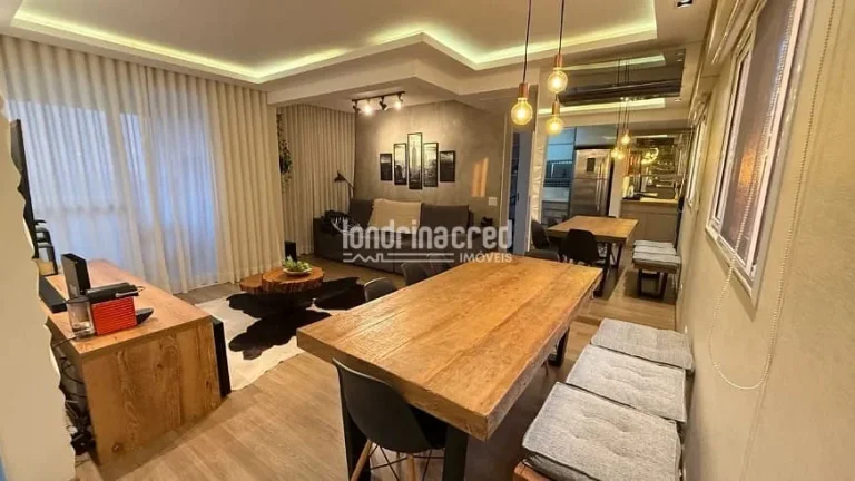 Imagem Apartamento no Solar Mirador totalmente mobiliado, 75m², 2 quartos (1 suíte), sala estendida, sacada com churrasqueira e vaga coberta — pronto para morar!