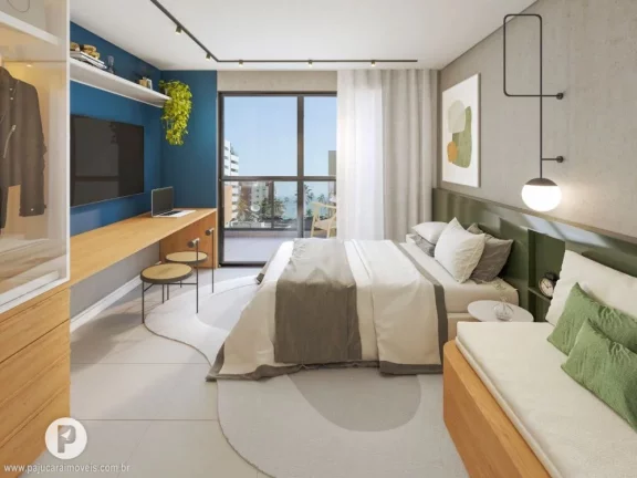 Imagem Studio c/ Varanda [26m²] ÷ 33 meses, 400m da Praia, Jatiúca