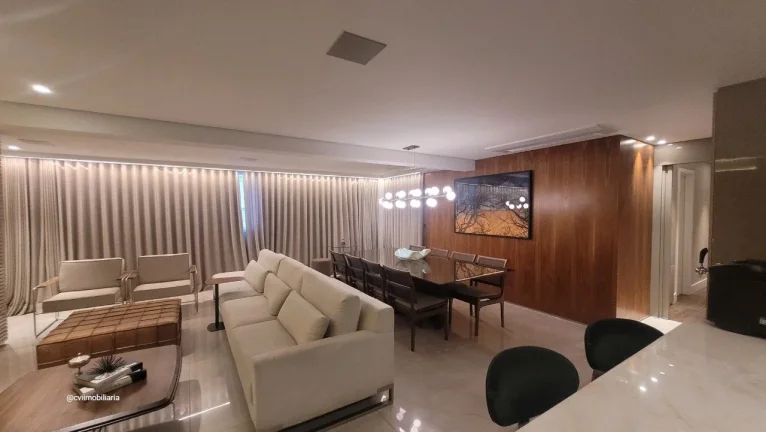 Imagem Viva com sofisticação neste esplêndido apartamento todo decorado e luxuoso com área privativa de...