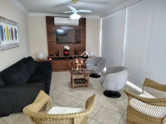 Imagem Lindo apartamento com 3 Suítes na orla das Pitangueiras com lazer, Guarujá-SP - 142m², 2 Salas, 4 Banheiros e 1 Vaga de Garagem!