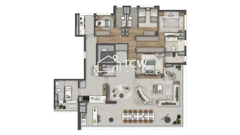 Imagem Apartamento à venda no bairro Cidade Monções - São Paulo/SP, Zona Sul