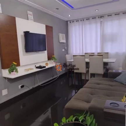 Imagem Apartamento com 2 dormitórios à venda, 63 m² por R$ 361.600 - Centro - São Vicente/SP