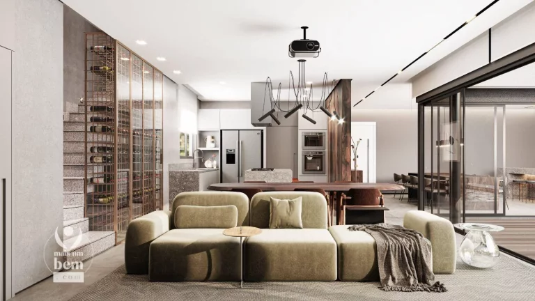 Imagem Casa nova com 267m², quintal gourmet, 4 quartos (2 suítes) à venda por R$ 3.068.000 - Santo Inácio - Curitiba/PR