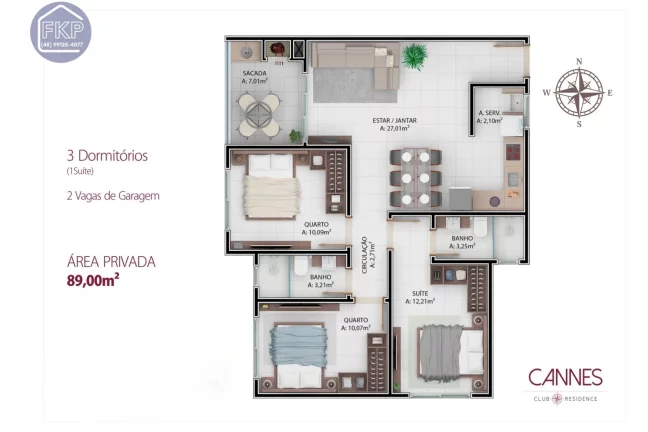 Imagem Decorado e Mobiliado!