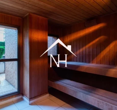 Imagem Duplex de 228m com 4 suítes com varanda, 4 vagas, piscina aquecida, espaço gourmet, academia, playground, ofurô, sauna, área verde