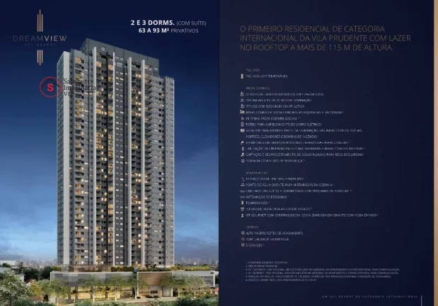 Imagem APARTAMENTOS NA VILA PRUDENTE COM 2 OU 3 DORMITÓRIOS. PROJETO SUPER EXCLUSIVO E SOFISTICADO, UM SKY RESORT, A MAIS DE 115 METROS DE ALTURA.