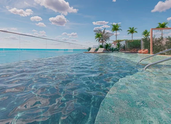 Imagem Apartamento térreo com área privativa em L a 120m da praia de Camboinha - AP1370