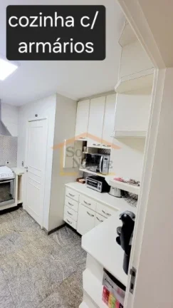 Imagem Apartamento mobiliado,104m², 3 dormitórios, sendo 1 suíte, sala ampla, sacada, lavabo, cozinha am...