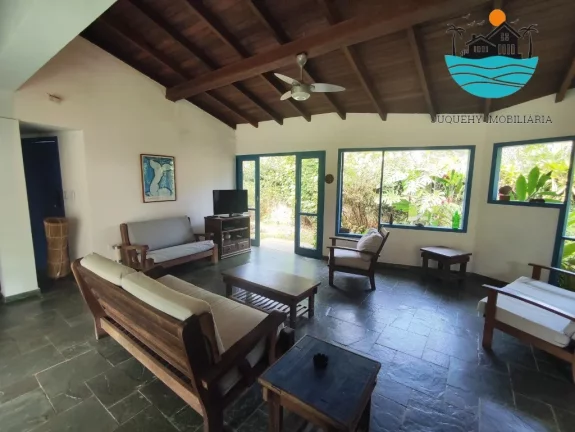 Imagem Aluguel Anuel em Juquehy, 600 metros da praia, piscina, churrasqueira, 4 dormitórios, Churrasqueira, 04 vagas auto | Juquehy Imobiliária
