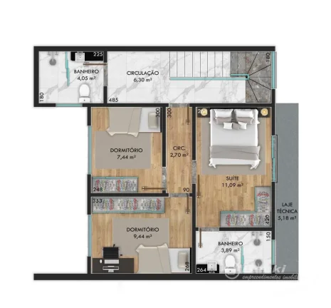 Imagem Casa em condomínio no bairro Bom Retiro - Joinville
