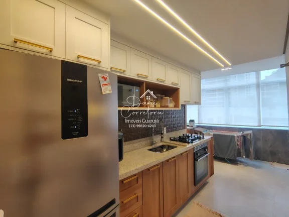 Imagem Imperdível apartamento à venda em Guarujá-SP, Pitangueiras: 3 quartos, 1 suíte, 2 salas, 3 banheiros, 1 vaga, 130m².