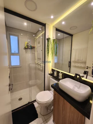 Imagem Apartamento de 2 dorms (suíte), 1 vaga com churrasqueira à carvão no condominio Exuberance Club