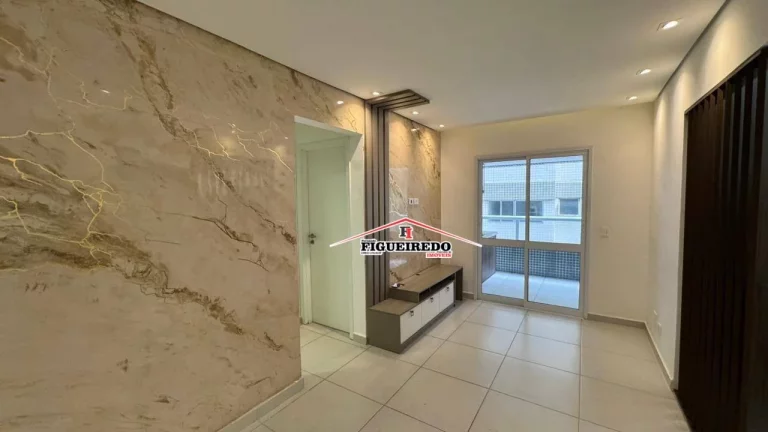 Imagem Apartamento com 1 dormitório à venda, 46 m² por R$ 385.000 - Vila Guilhermina - Praia Grande/SP