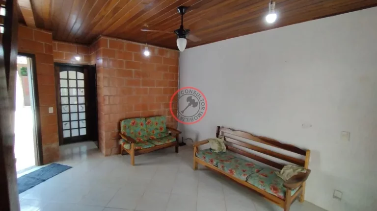 Imagem CASA COM ESCRITURA DEFINITIVA EM CAMBURY, 2 QUARTOS 2 BANHEIROS MESANINO SALA COZINHA AREA PRIVATIVA E VISTA PARA RESERVA NATURAL