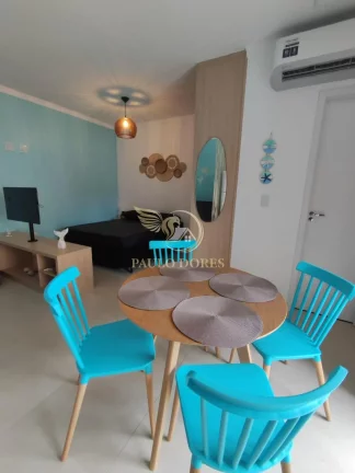 Imagem STUDIO MOBILIADO A VENDA COM VARANDA GOURMET NA PRAIA DO PEREQUÊ-AÇÚ À 5 MINUTOS DO CENTRO