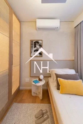 Imagem apartamento de 145m com hall privativo, 3 suítes, terraço gourmet, 2 vagas, Academia, Espaço gourmet, salão de festas, brinquedoteca, Piscina, Sauna