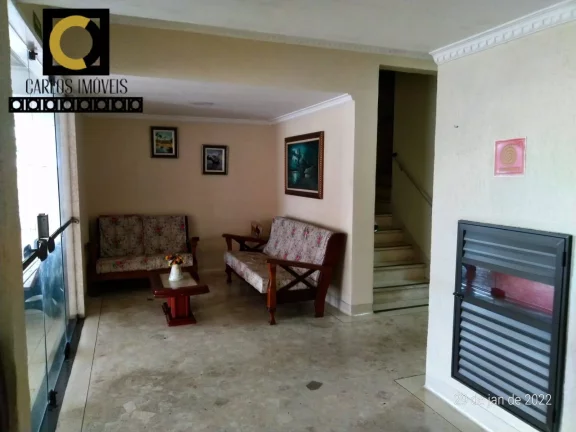 Imagem Sala living em frente a praia do Gonzaguinha em São Vicente -SP