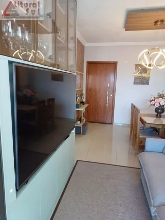 Imagem Imperdível apartamento de 2 quartos e 2 suítes no bairro Tupi em Praia Grande-SP, com 90,30m² e vaga de garagem!
