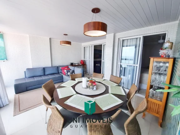 Imagem Apartamento de 130M² com 4 suítes, 2 vagas de garagem, prédio com área de lazer, Praia do morro, Guarapari-ES.