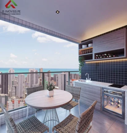 Imagem Excelente oportunidade: Apartamento à venda em Recife-PE, Boa Viagem! 3 quartos, 1 suíte, 3 banheiros, 2 vagas, 91,34 m².