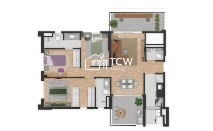 Imagem Apartamento à venda no bairro Brooklin - São Paulo/SP, Zona Sul