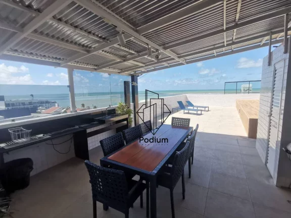 Imagem Apartamento com varanda/sacada e vista lateral para o mar a poucos metros da praia no Jardim Oceania / Bessa -AP2762.
