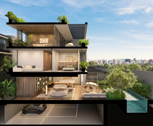 Imagem Relva Alto de Pinheiros – Casas Exclusivas de 678 a 882 m², 4 Suítes e 5 Vagas em São Paulo