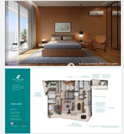 Imagem Apartamento com 4 dormitórios à venda, 315 m² por R$ 3.900.000,00 - Pompéia - Santos/SP
