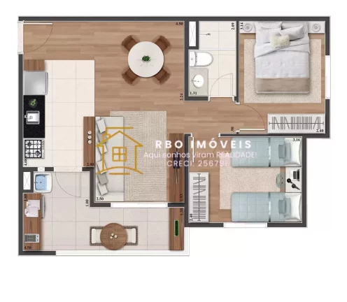 Imagem Lançamento Serenne Residencial | 1 e 2 Dormitórios | 1 ou 2 vagas na Aldeia de Barueri