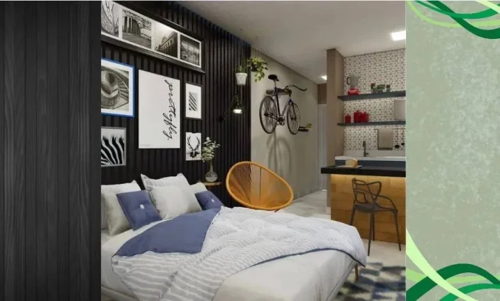 Imagem Studio à venda, no Collegiate Plus São João Del Rei, em São João Del Rei, Colinas del Rey, com 1 quarto, 22,17m2