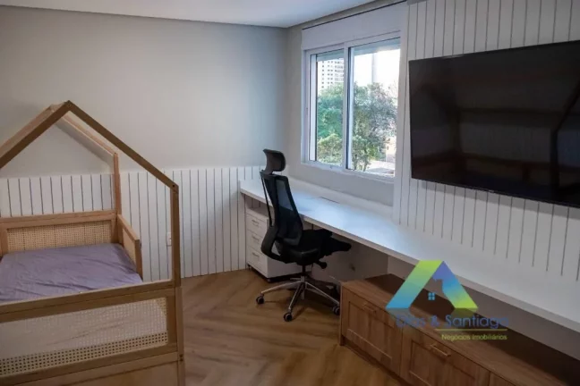 Imagem SANTO ANDRÉ Bairro Jardim Sobrado Tríplex Mobiliado 169M², condomínio fechado, 3 vagas, ótima localização e valor !!!