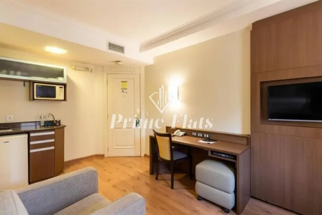 Imagem Flat disponível para locação no The World Hotels, com 30m², 1 dormitório e 1 vaga