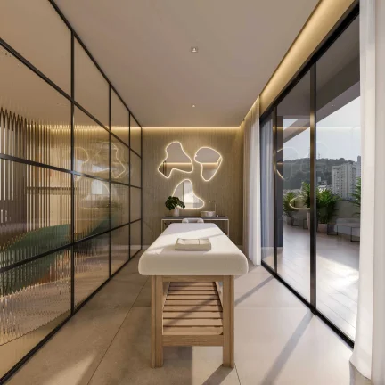 Imagem Apartamento em construção com 3 suítes e 2 vagas de garagem no Bairro Fazenda em Itajaí