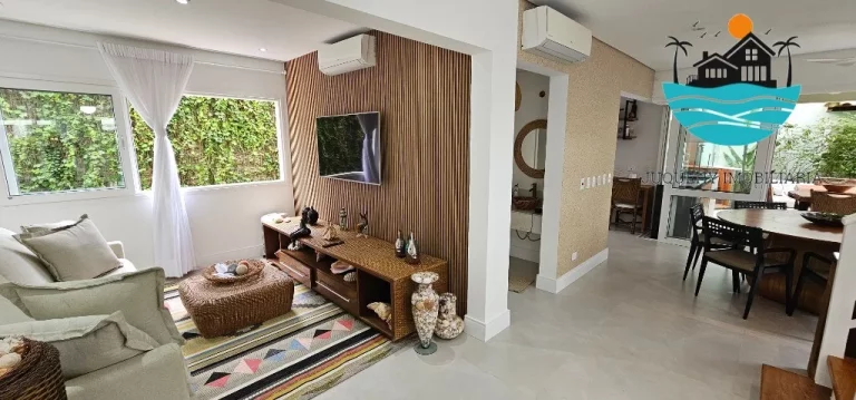 Imagem Casa para locação de Temporada em Juquehy com 4 dormitórios, 2 suítes, jacuzzi, churrasqueira, 60m da praia, max. 9 pessoas. | Juquehy Imobiliária