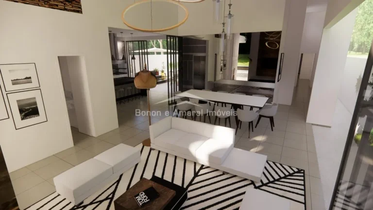 Imagem Excelente casa térrea em condomínio fechado com 234 m² construídos em terreno de 390 m². Condom...
