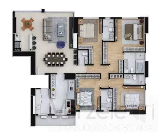 Imagem Apartamento 4 ou + dormitórios para Venda em Balneário Camboriú / SC no bairro Centro