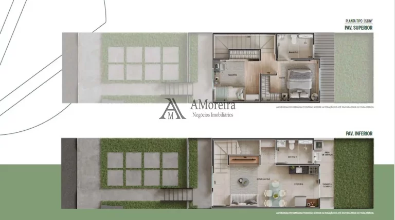 Imagem Casa em Condomínio Jundiaí-SP, 2 Quartos, 1 Suíte, 2 Salas, 2 Banheiros, 1 Vaga - Bairro Medeiros - 58m²