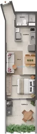 Imagem Garden à venda 2 Quartos 1 Vaga 77.8M Tijuca Rio de Janeiro - RJ | Cores da Tijuca