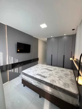 Imagem Apartamento mobiliado com 2 suítes e 2 vagas de garagem em Balneário Perequê