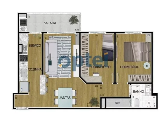 Imagem APARTAMENTO COM 2 DORMITÓRIOS À VENDA, 58 M² NA AFONSINA CONDOMÍNIO MAXI RUDGE NO RUDGE RAMOS - SÃO BERNARDO DO CAMPO/SP