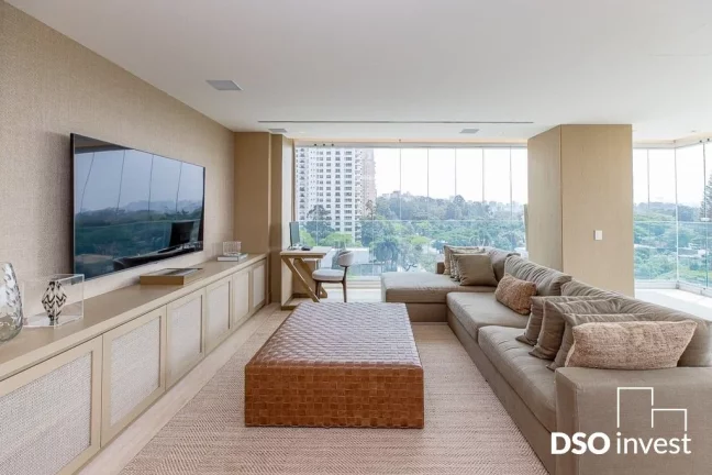 Imagem Com projeto da renomada arquiteta Fernanda Negrelli, esse apartamento de 229m2 imprime de forma harm...