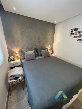 Imagem PORTEIRA FECHADA - Apto em 75m² com 2 dormitórios, 1 suíte, 1 varanda gourmet recém reformado e moderno, pronto para morar com 2 vagas de garagem fixas e cobertas..