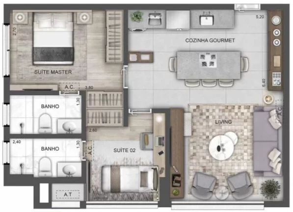 Imagem Apartamento com 2 Quartos à Venda, 62 m² em Perdizes - São Paulo